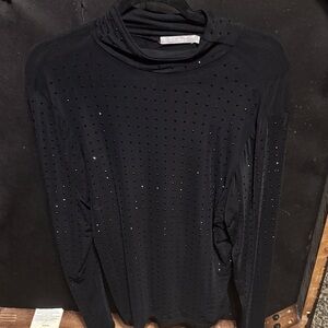 Black Long Sleeve embellished with rhinestones